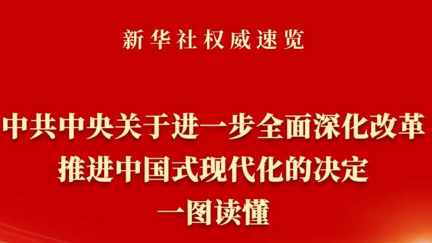  《中共中央關(guān)于進一步全面深化改革、推進中國式現(xiàn)代化的決定》一圖讀懂